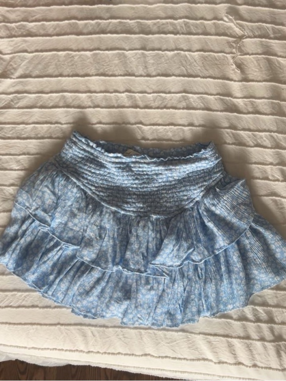 Rock and Rags “ Sunshine Daydream Skirt” Baby Blue Floral